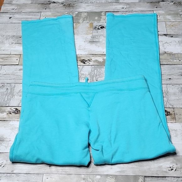 291 Venice teal together peace y2k bootcur flare sweatpants - Picture 4 of 8